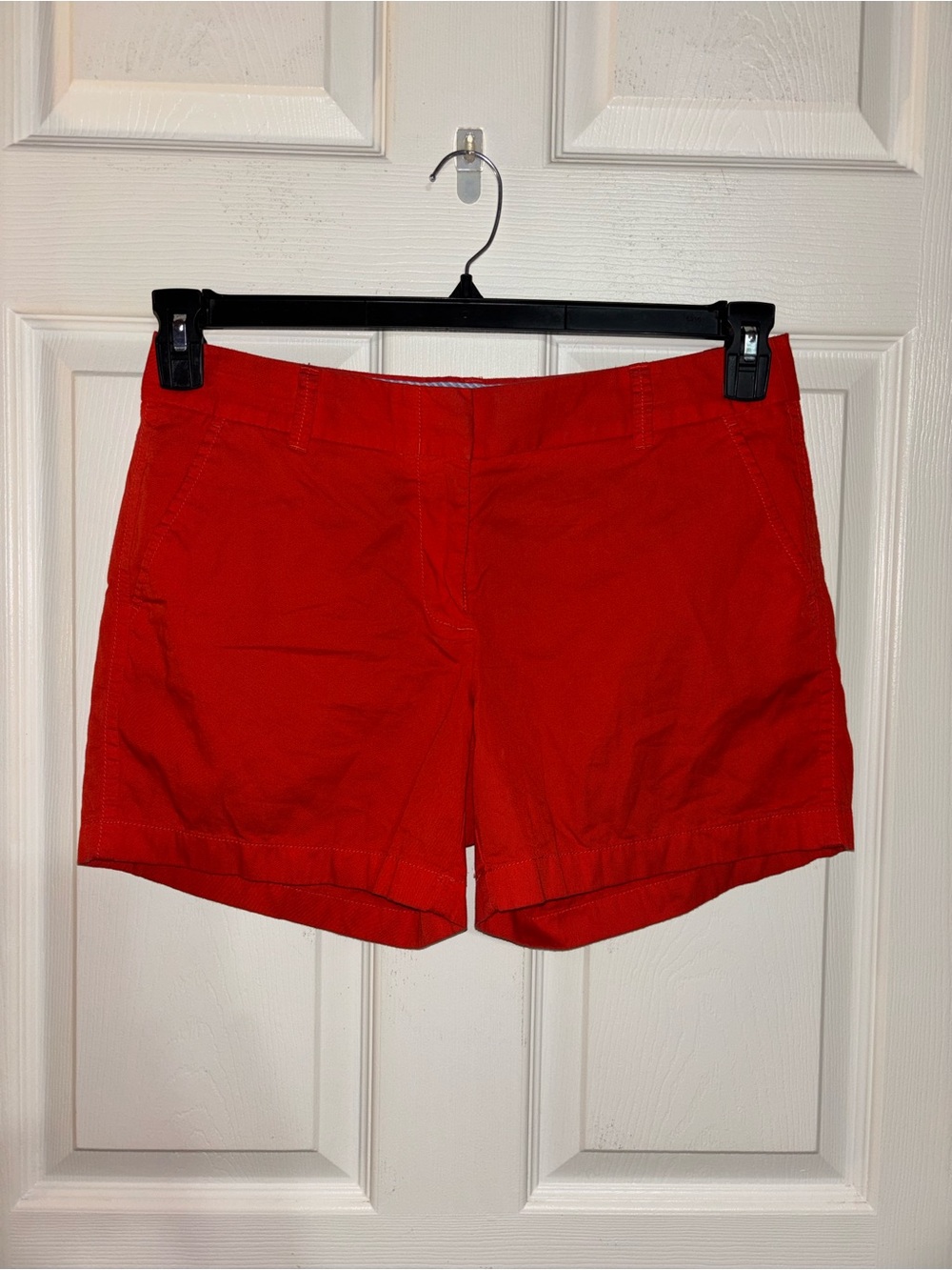 J. Crew Bright Red Cotton Bermuda Shorts